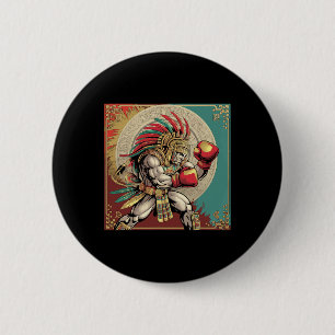 Boxing Mexico Mexican Pride Patriotic Strength 6 Cm Round Badge