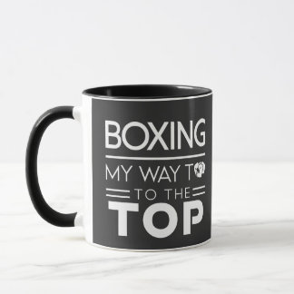 Boxing Motivation Quote Bold Minimal Typography Mug