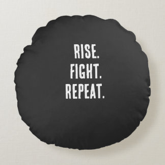 Boxing Motivational Shirt Round Cushion