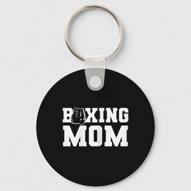 Boxing Mum Supportive And Proud Boxing Parent  Key Ring (Front)