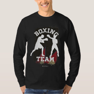 Boxing Nepal Combat Sports Fighter Boxing T-Shirt