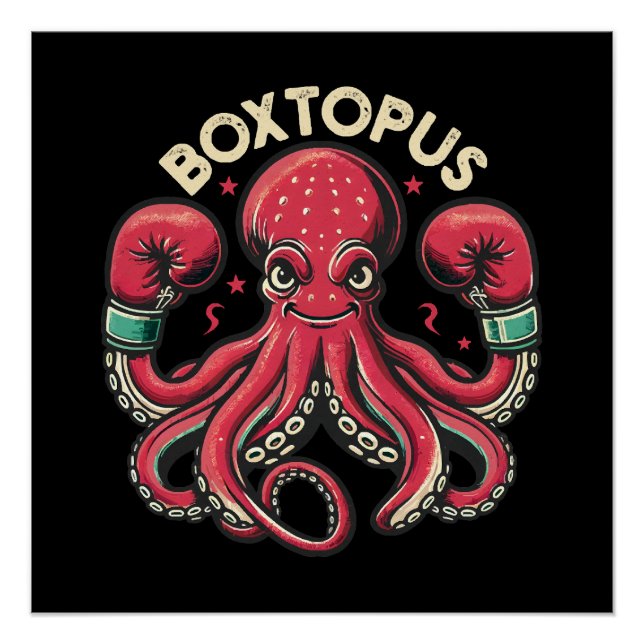 Boxing Octopus - Boxtopus Poster (Front)
