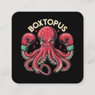 Boxing Octopus - Boxtopus Square Business Card