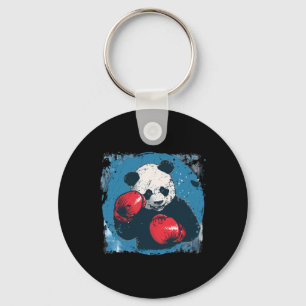 Boxing Panda Lover Boxing Gloves Kickboxing Funny Key Ring