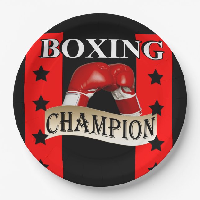 BOXING   PAPER PLATE (Front)