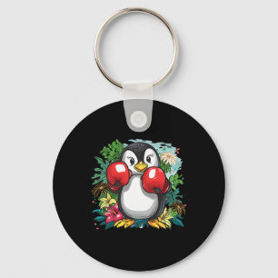 Boxing Penguin Lover Boxing Gloves Kickboxing Funn Key Ring