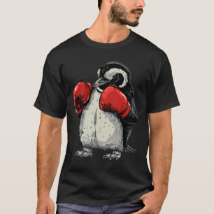 Boxing Penguin With Boxing Gloves Kickboxing Funny T-Shirt