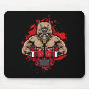 Boxing Pit Bull Loves Pitbulls Workout Dog Animal Mouse Pad