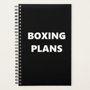 Boxing Planner Sports Theme Boxing Plans