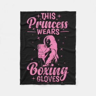 Boxing Princess Fleece Blanket