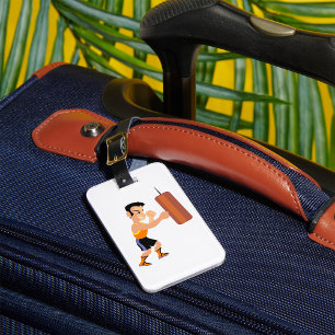 Boxing Punching Bag Luggage Tag