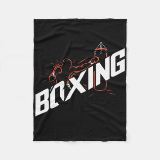 Boxing Punching Byg Boxing Kickboxing Boxing Lover Fleece Blanket