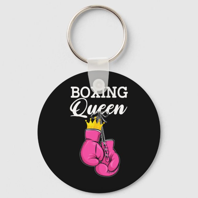 Boxing Queen Boxing Player Sport Lover Boxer  Key Ring (Front)
