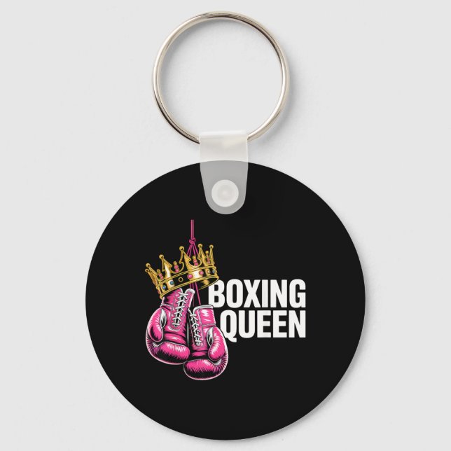 Boxing Queen Key Ring (Front)