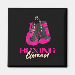 Boxing Queen Kickboxer Kickboxing Boxing Gloves Bo Magnet