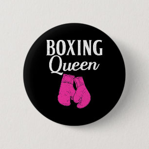 Boxing Queen Sport Fighting Boxer  6 Cm Round Badge