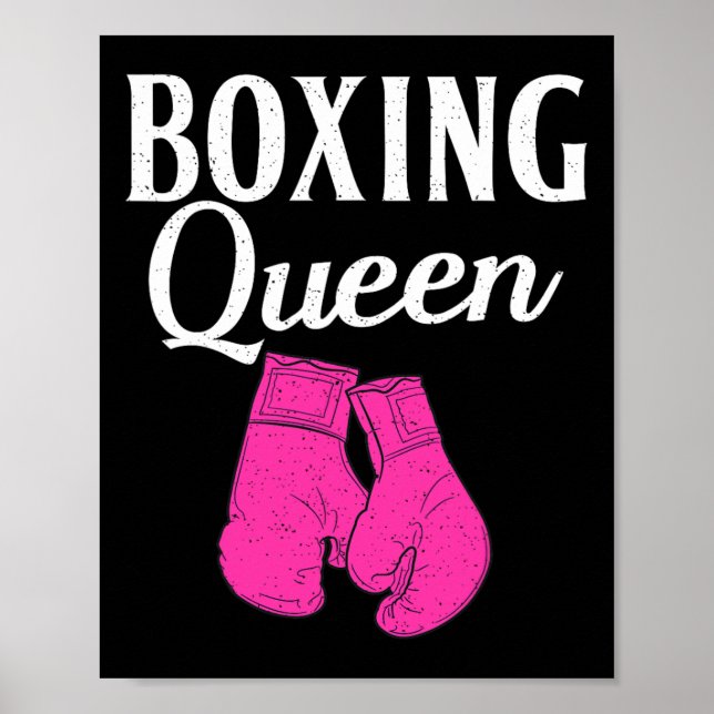 Boxing Queen Sport Fighting Boxer  Poster (Front)