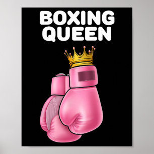 Boxing Queen Womens Boxing Girls Boxer Boxing Poster