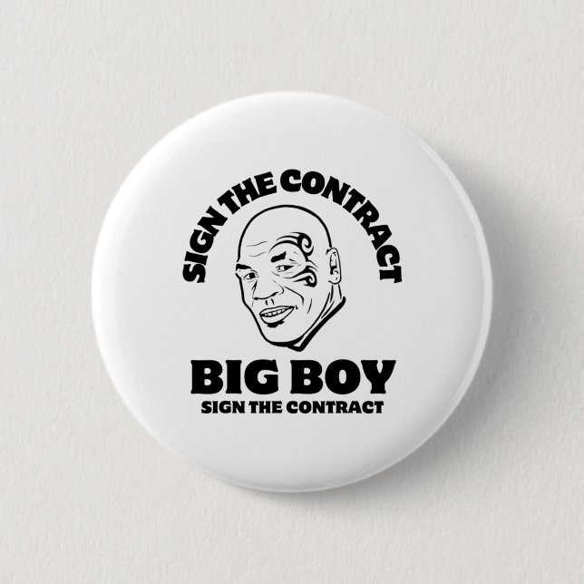 Boxing Quote  6 Cm Round Badge (Front)