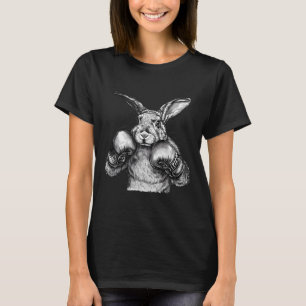 Boxing Rabbit Boxing Gloves Kickboxing Funny Boxer T-Shirt