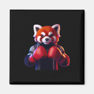 Boxing Red Panda Boxer Kickboxer Mma Fighter Comba Magnet