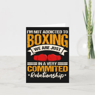Boxing Ring Gloves Boxer Sport Coach Trainee Card