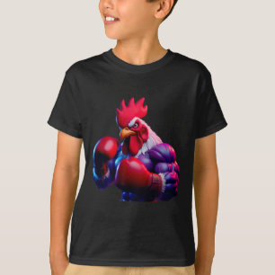 Boxing Rooster Boxer Kickboxer Mma Fighter Combat T-Shirt