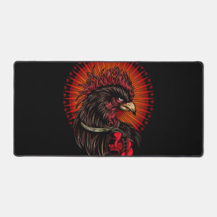 Boxing Rooster Desk Mat
