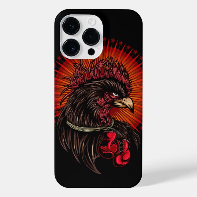 Boxing Rooster iPhone Case (Back)
