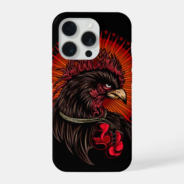 Boxing Rooster iPhone Case (Back)