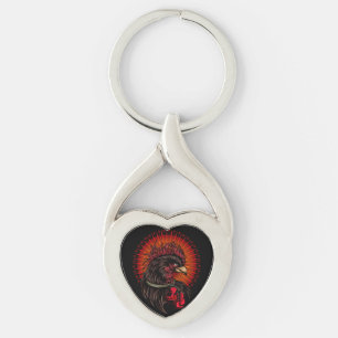 Boxing Rooster Key Ring