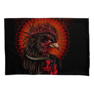 Boxing Rooster Pillowcase