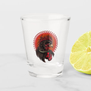 Boxing Rooster Shot Glass