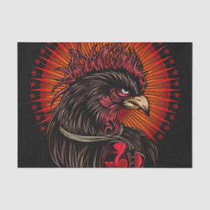 Boxing Rooster Tissue Paper