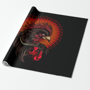 Boxing Rooster Wrapping Paper