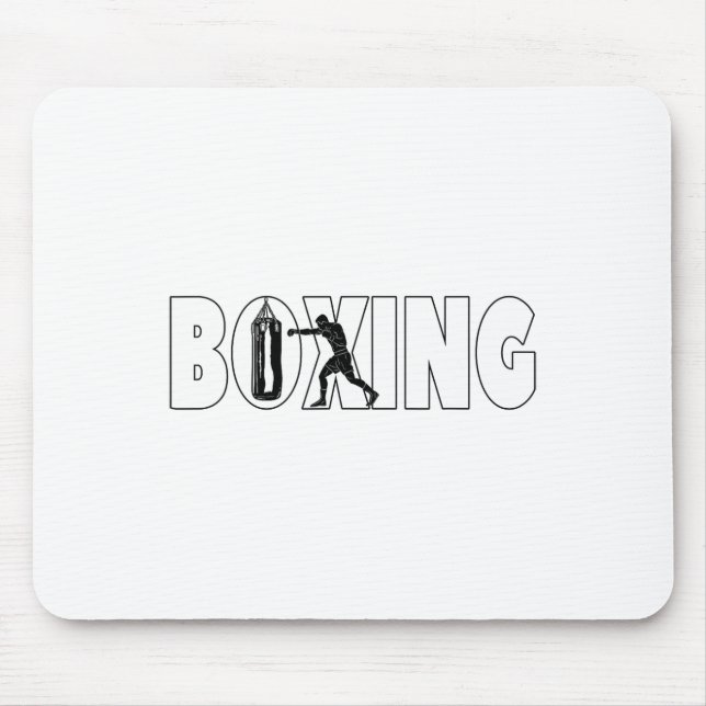 Boxing Sandbag Boxer For Men Boys  Mouse Pad (Front)