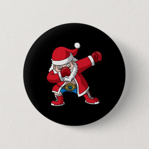 Boxing Santa Claus Boxer Boxing Christmas Men Boys 6 Cm Round Badge