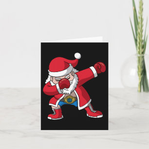 Boxing Santa Claus Boxer Boxing Christmas Men Boys Card