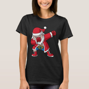 Boxing Santa Claus Boxer Boxing Christmas Men Boys T-Shirt