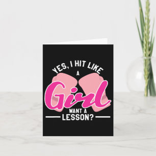 Boxing Shirts For Girls Card
