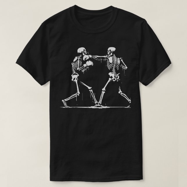boxing skeletons T-Shirt (Design Front)