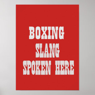 Boxing slang posters