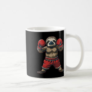 Boxing Sloth Lover Boxing Gloves Kickboxing Funny Coffee Mug