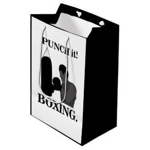 Boxing Sport Punch It Boxing Medium Gift Bag