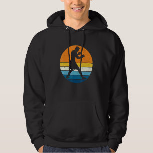 Boxing Sports Retro Vintage Sunset Boxer Hoodie