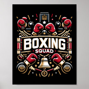 Boxing Squad Boxing Gear For Boxers  Poster