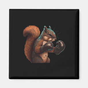 Boxing Squirrel Boxer Boxing Gloves Kickboxing Mma Magnet