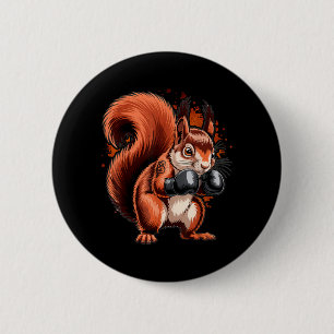 Boxing Squirrel Boxer Gloves Kickboxing MMA 6 Cm Round Badge