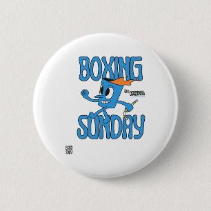 Boxing Sunday Knockout Punch Heavyweight Champion 6 Cm Round Badge