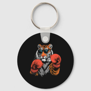 Boxing Tiger Lover Boxing Gloves Kickboxing Funny  Key Ring